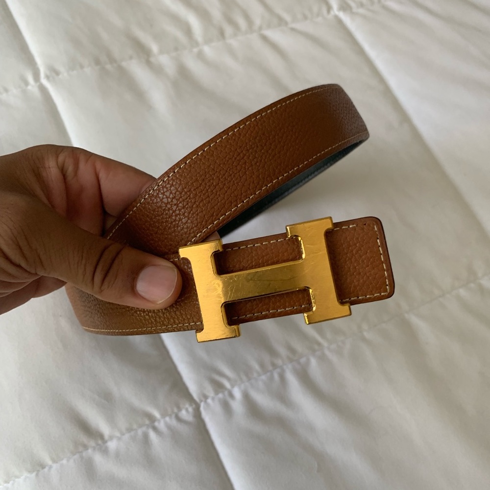 Hermès Constance reversible leather belt
